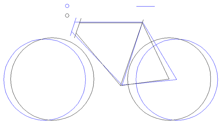 Vergleich der Rahmengeometrie Rennrad-Reiserad