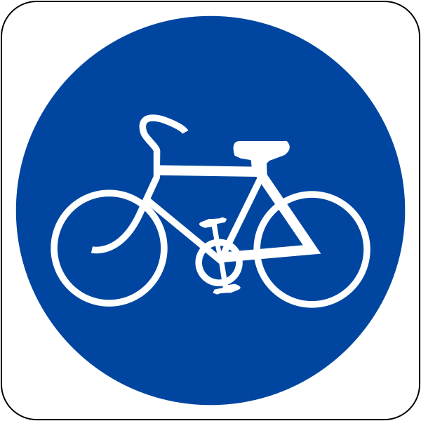 Datei:Brunei road sign - Cycle Track.svg
