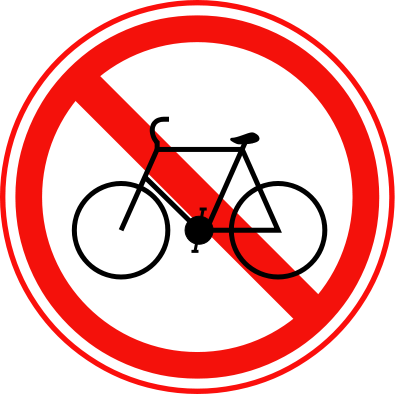 Datei:Korean Traffic sign (No Thoroughfare for Bicycles).svg