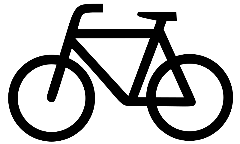 Datei:Sinnbild Radfahrer, StVO 1992.svg